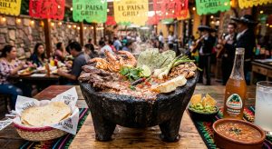 Molcajete Supreme en El Paisa Grill de Ogden y WVC, UT